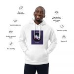 Hochwertiger Öko Kapuzenpullover – “Space”