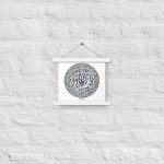 Poster mit Aufhängern - Oriental Calligraphy White